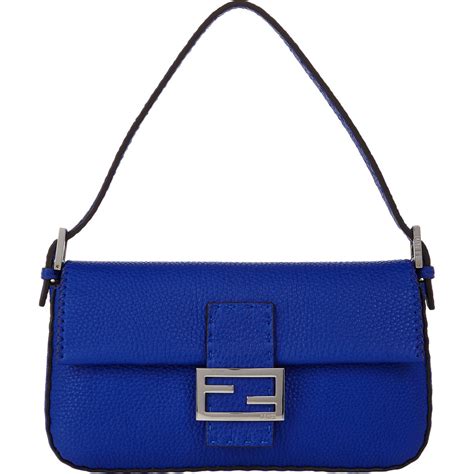 fendi small blue bag|fendi blue baguette.